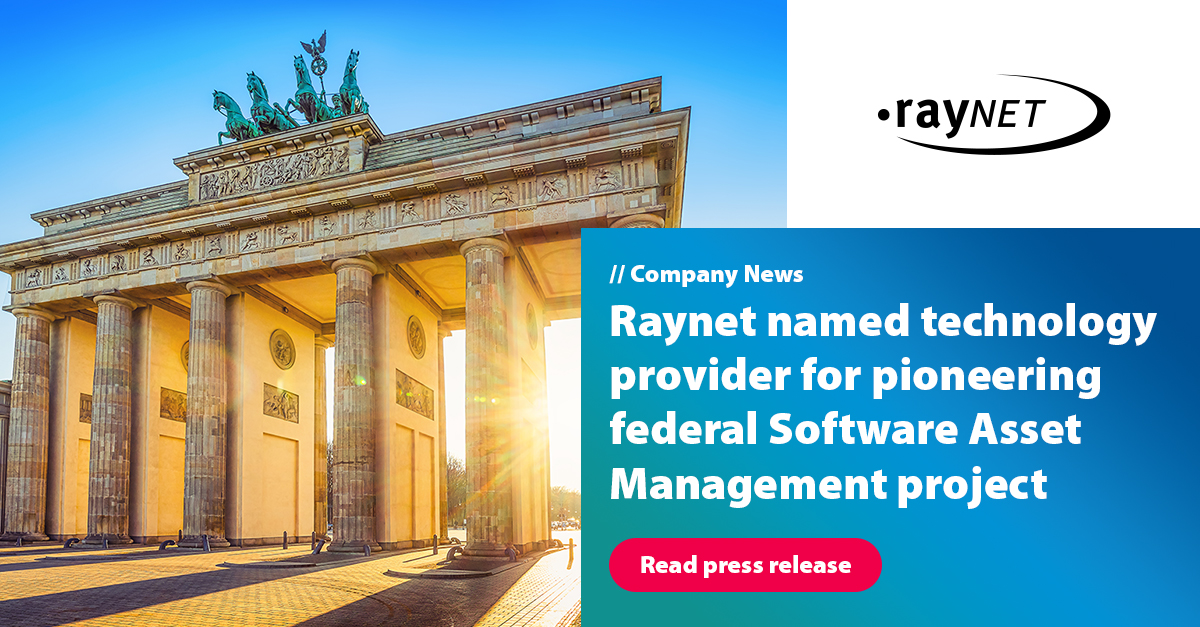 Raynet named technology provider for pioneering federal Software Asset Management project