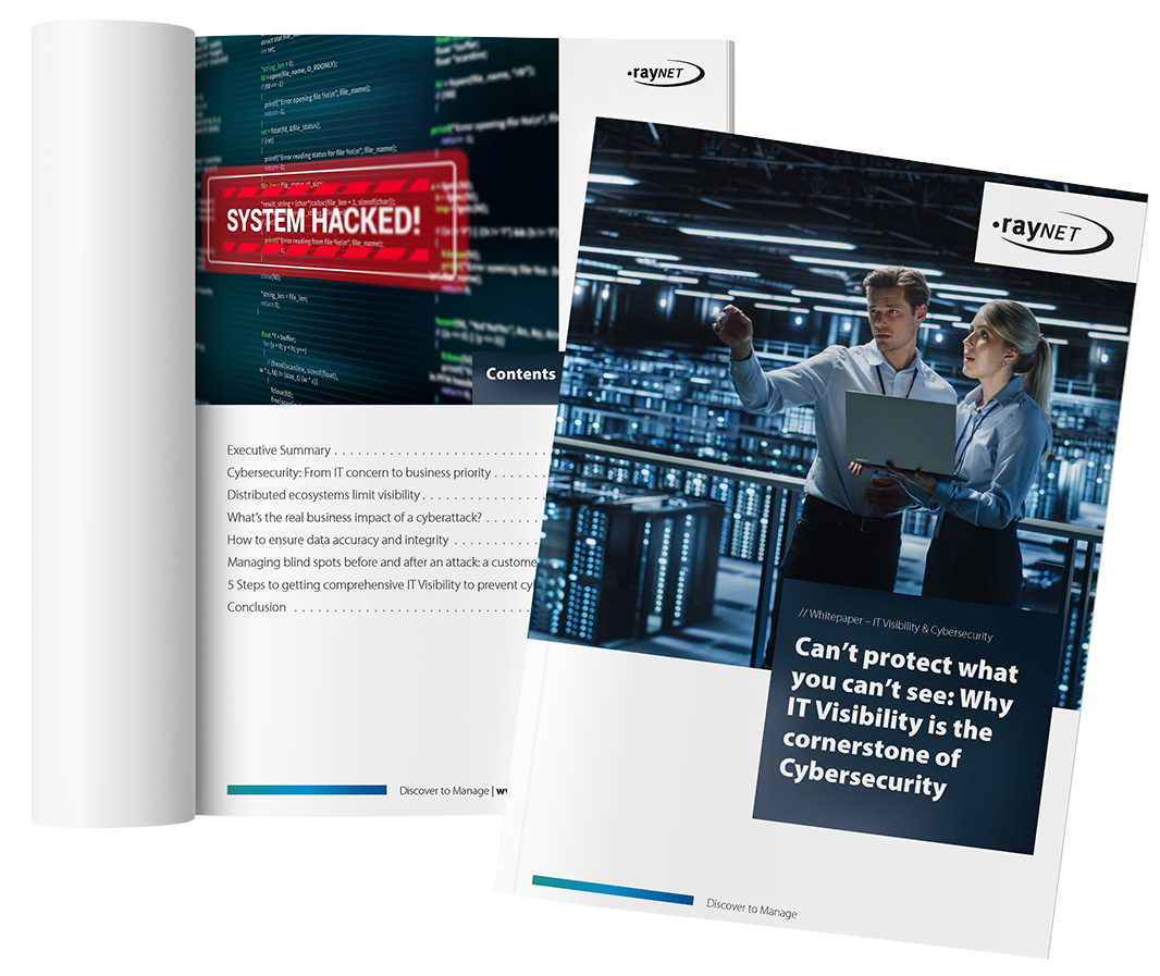 IT Visibility for greater Cybersecurity whitepaper cover