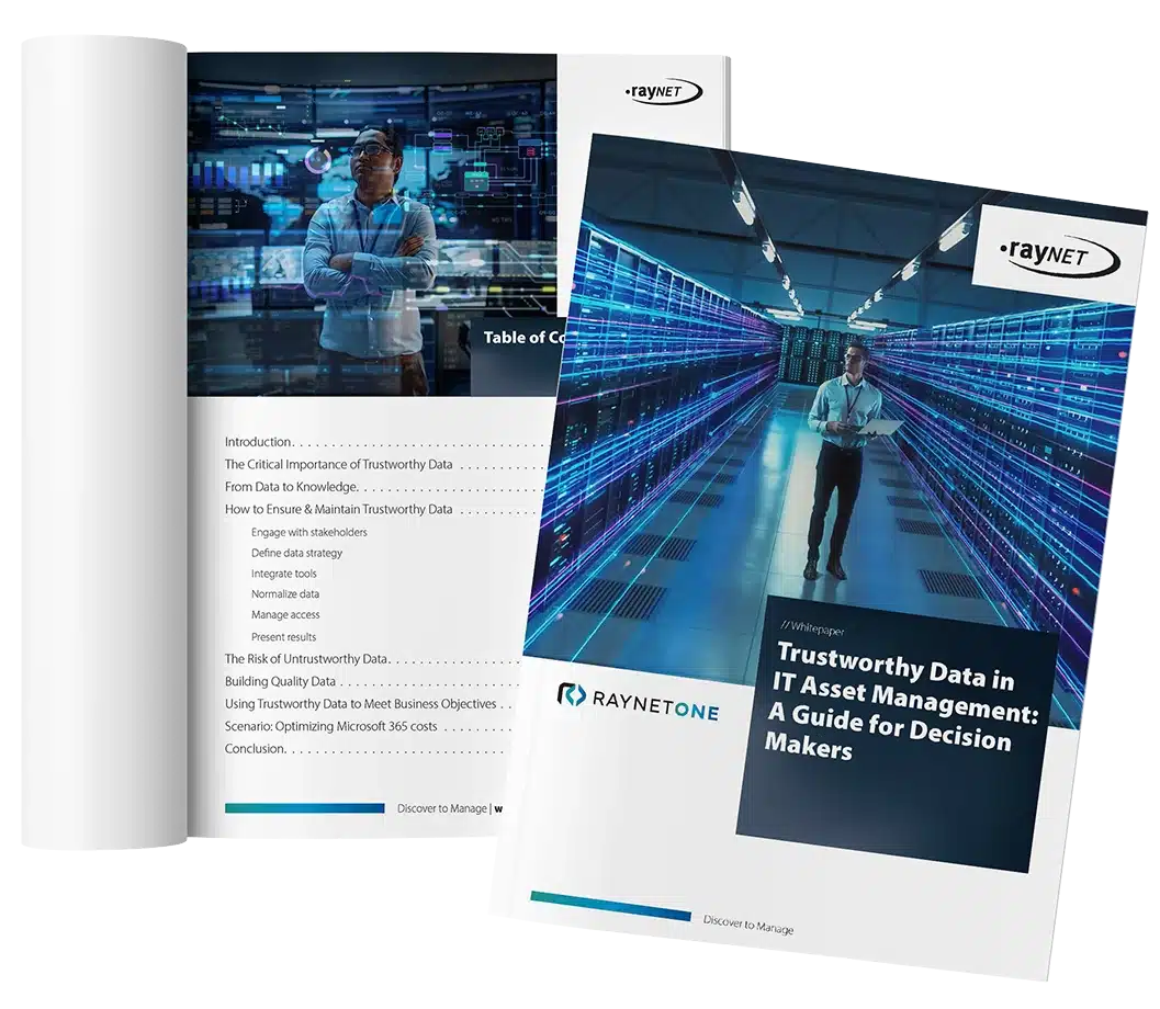Trustworty Data in IT Asset Management whitepaper mockup