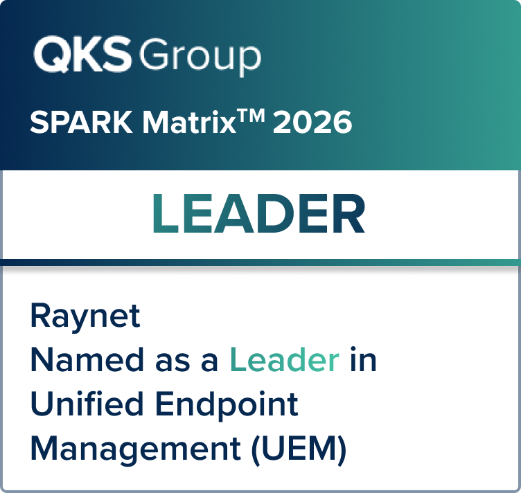 Raynet leader badge QKS Group Spark Matrix 2026